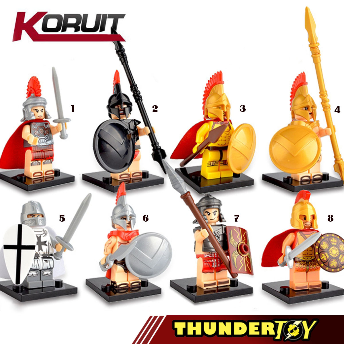 [HCM]Đồ chơi lắp ráp Mini Figure nhân vật lính la mã