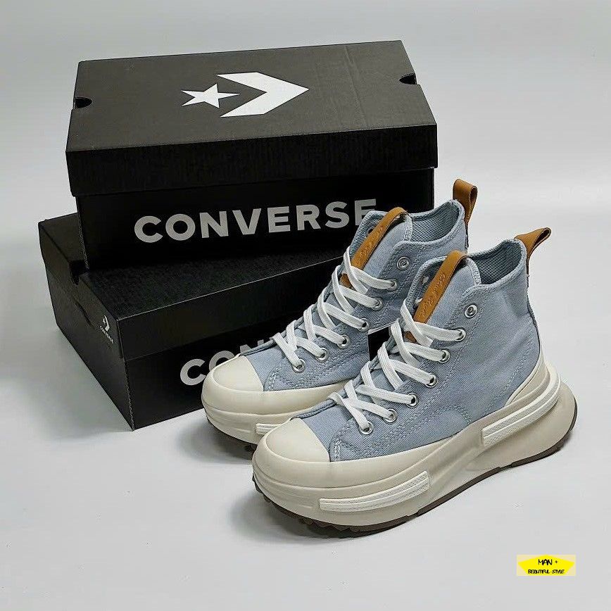 Giày Converse Run Star Legacy CX Blue 2023Giày CV nữ cao cổ màu xanh full box