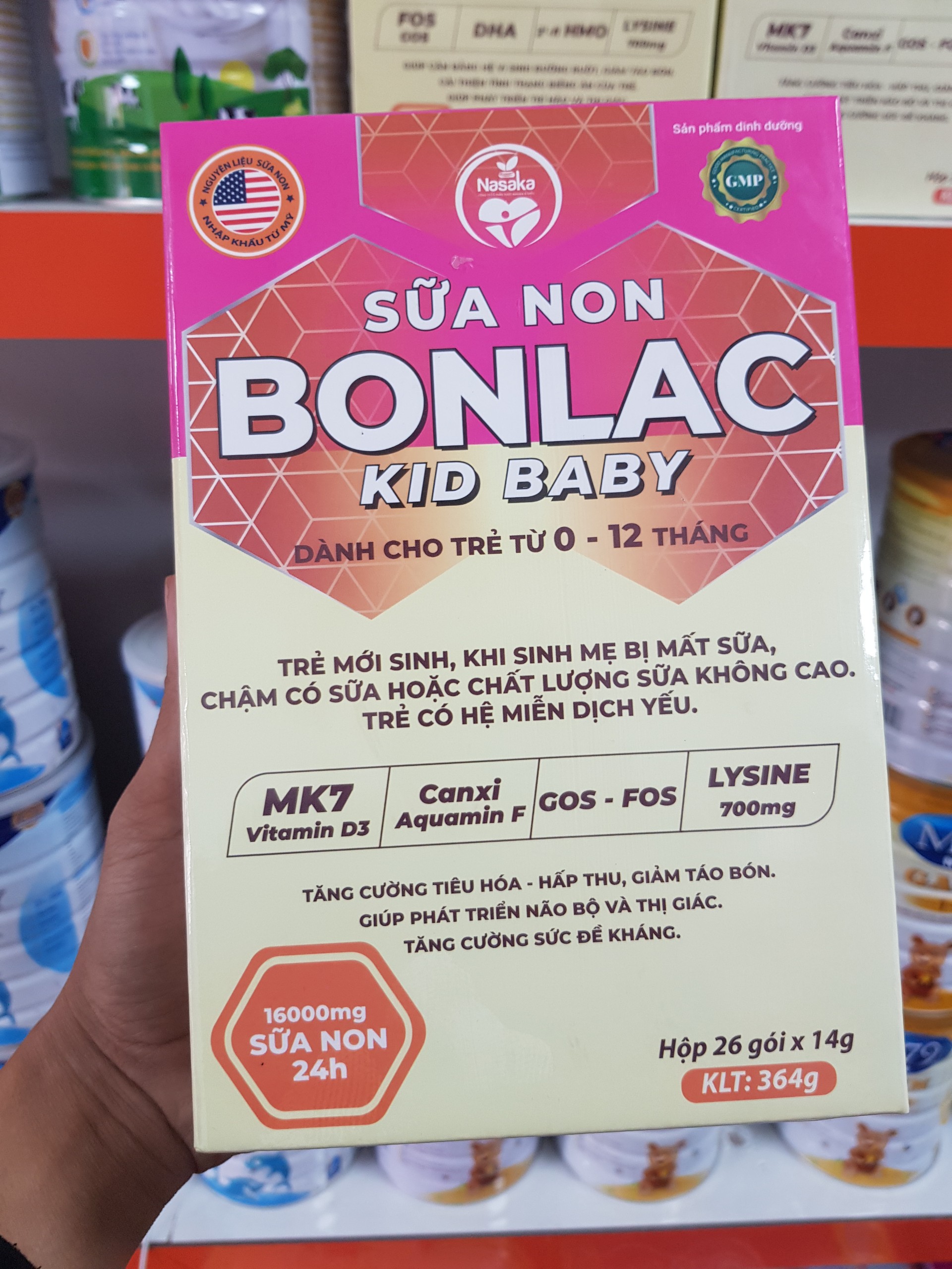 SỮA NON BONLAC KID BABY  26 gói x 14g