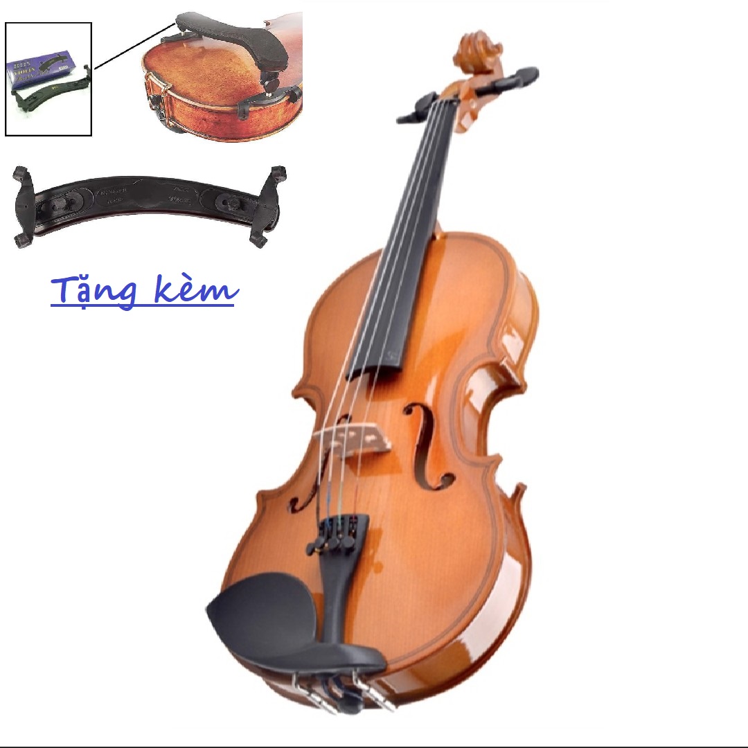 ĐÀN VIOLIN SIZE 4/4 CHUẨN QUỐC TẾ, Xưởng sản xuất tại Hongkong ( Fullbox: Case, Đàn, Vĩ kéo, Ngựa đàn , Gối đàn, nhựa Thông, Khăn lau, dây đàn sơ cua, giáo trình )