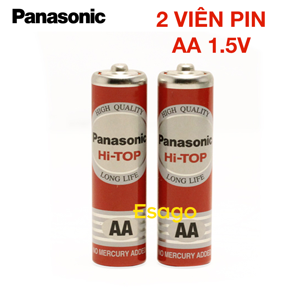 2 Viên Pin tiểu đỏ AA 1.5V Panasonic công suất lớn