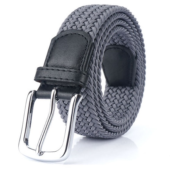 Thắt lưng Nam Nữ_Khóa cài_Dây bện co giãn phối da sang trọng, tinh tế - Dây nịt Nam (XL68)