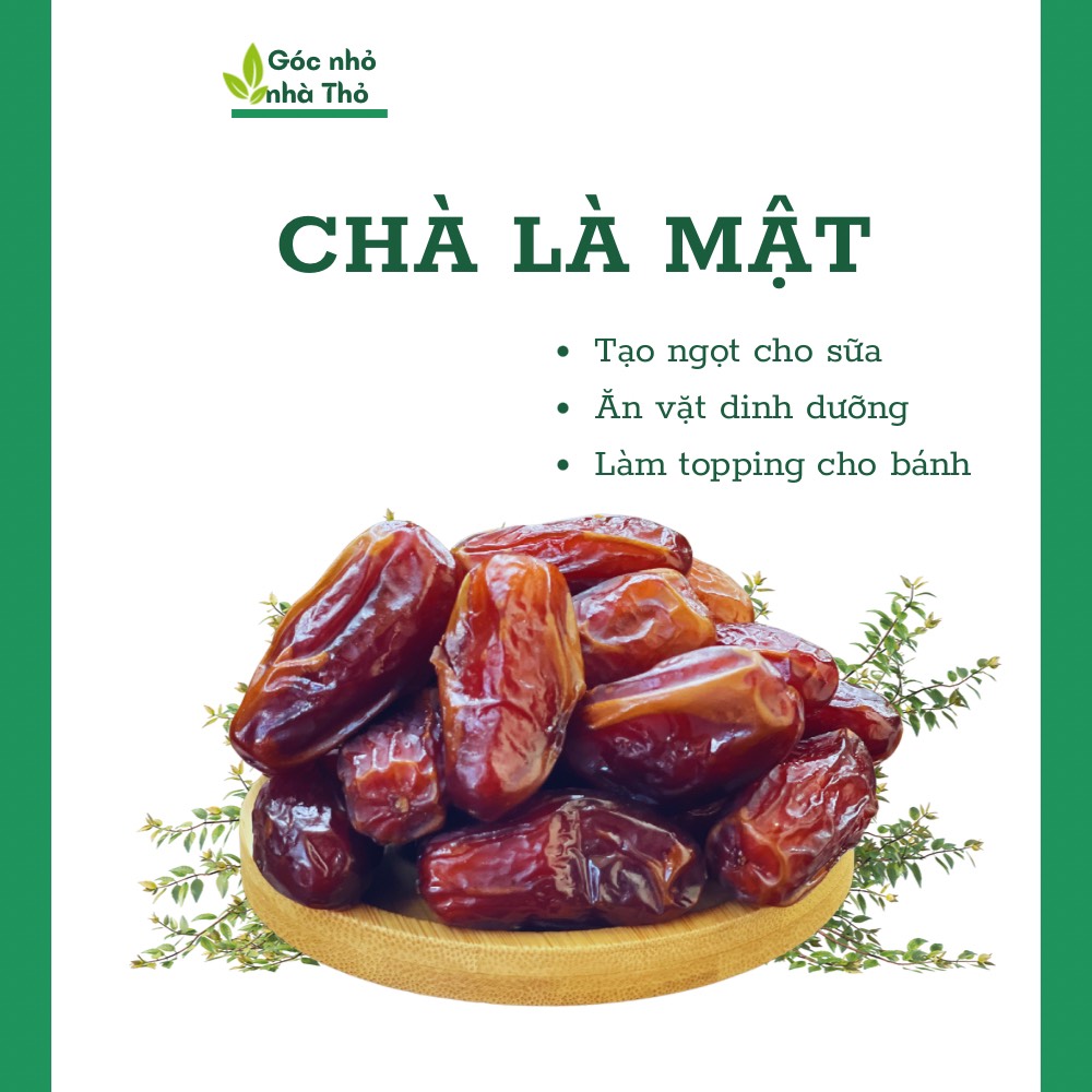 Chà là mật sấy dẻo làm sữa hạt tạo vị ngọt tự nhiên