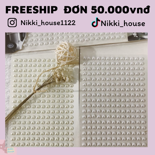 Tấm sticker ngọc bling bling