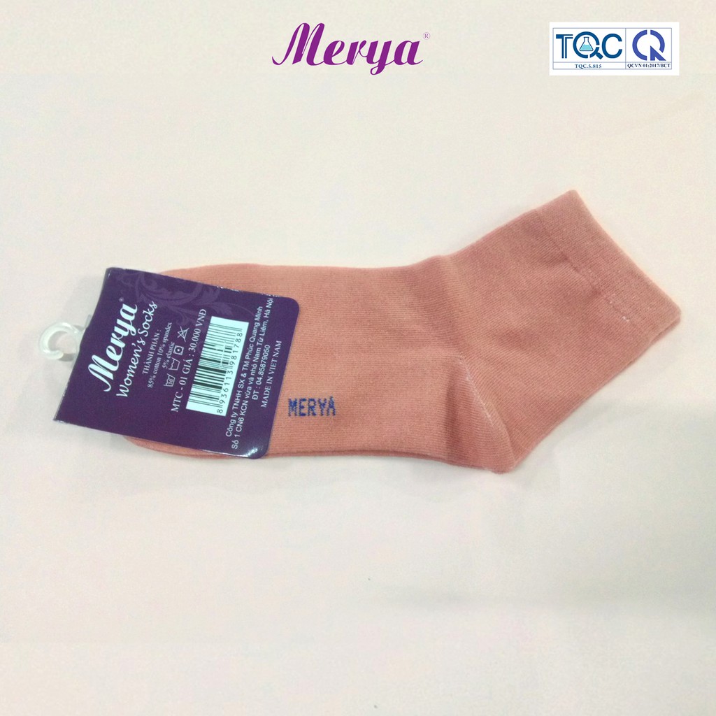 Merya tất cao cổ chất liệu cotton nữ freesize mềm mại ấm áp MTC-01