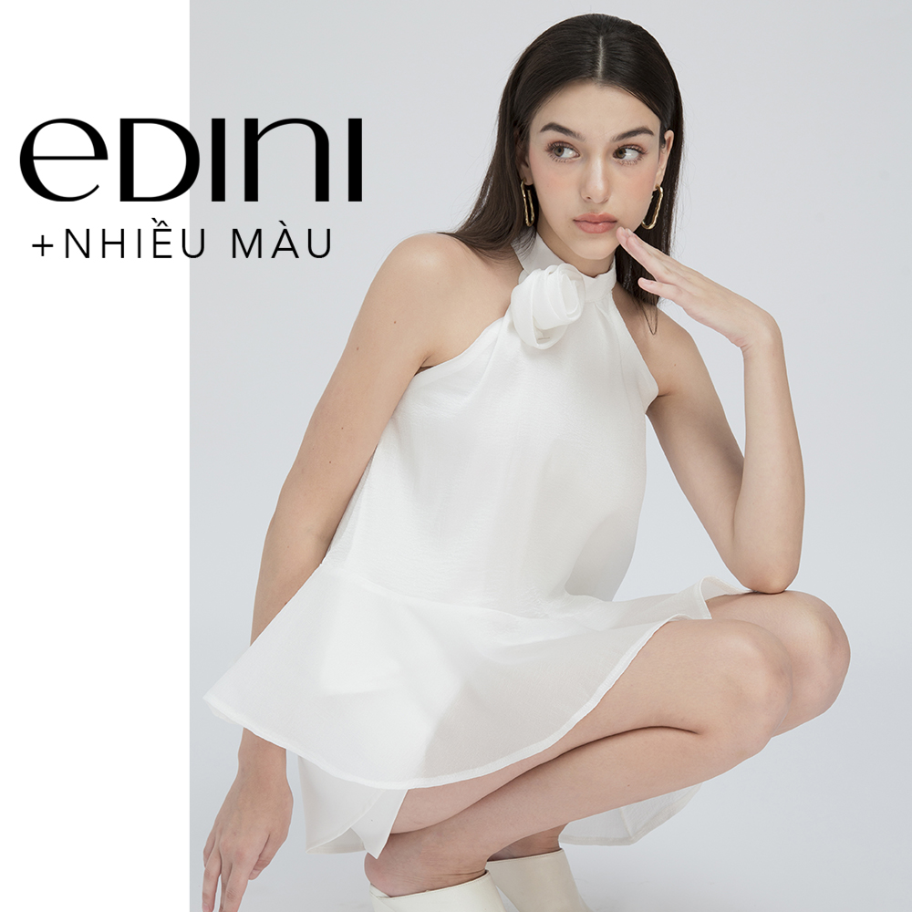Áo cổ yếm đính nơ - edini - a1541