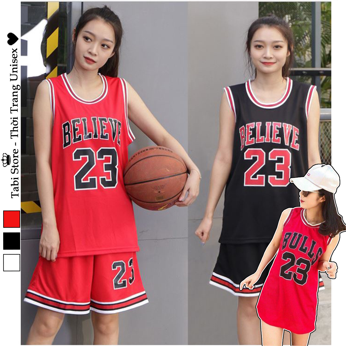 Áo tank top tabi thun cotton form rộng dưới 70kg - áo ba lỗ bulls 23