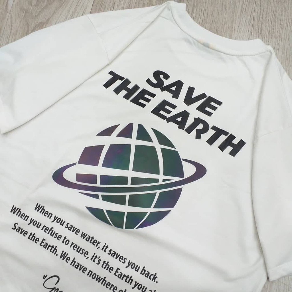 Áo thun unisex sdvn phản quang the earth