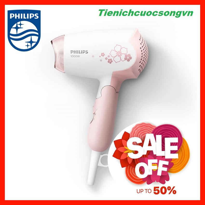 [HCM]Máy sấy tóc Philips HP8108 1000W chế độ sấy mát để sấy tóc thật nhẹ nhàng dây dài 15 mét cho sự linh hoạt tối đa tay cầm có thể gập lại để giúp bạn dễ dàng mang theo