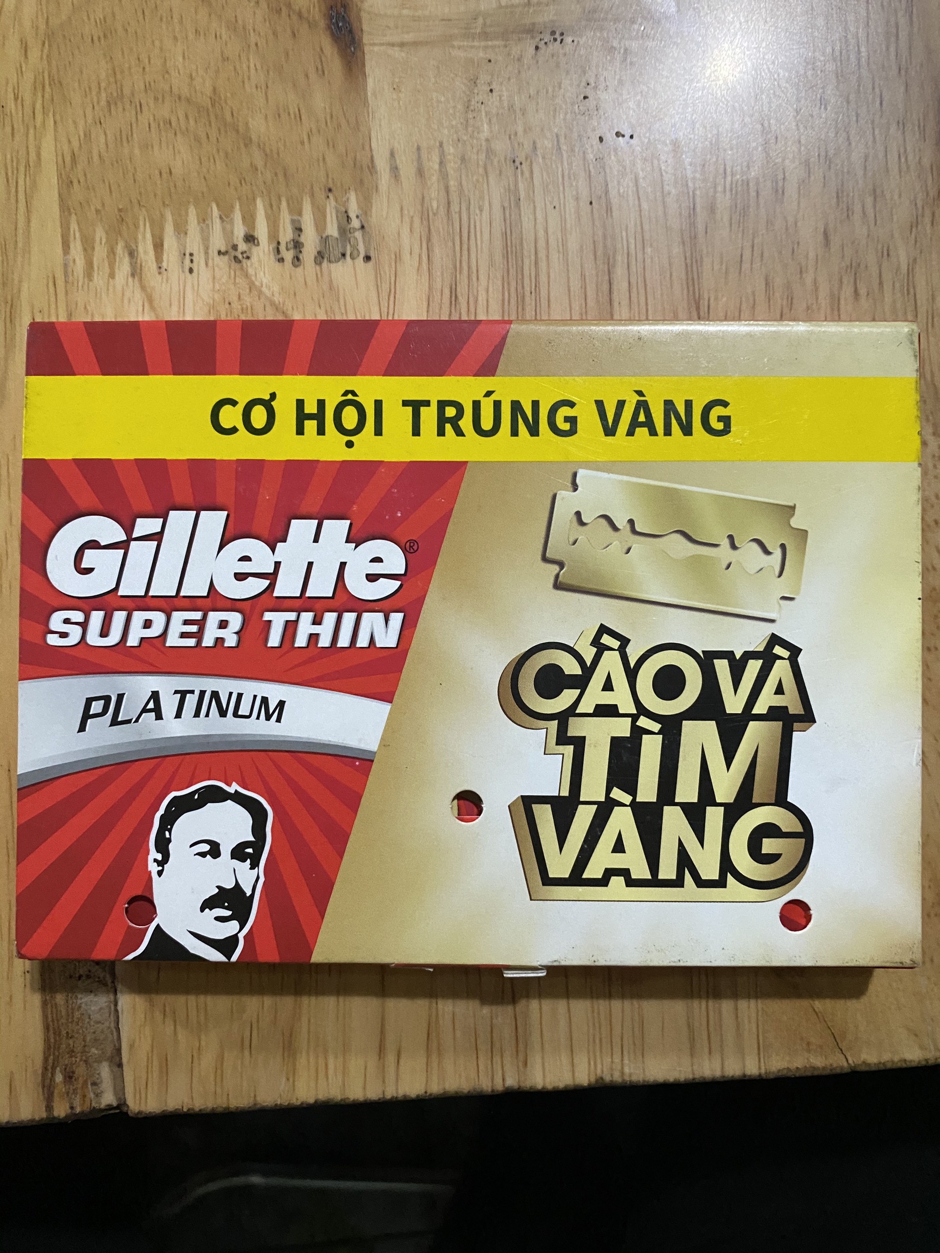 Lưỡi lam Gillette Superthin ông già 1 vỉ 100 lưỡi lam (20 hộp nhỏ)