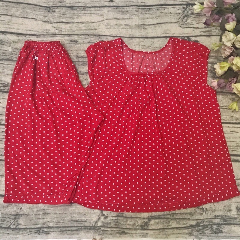 Đồ bộ tole lanh lửng4size