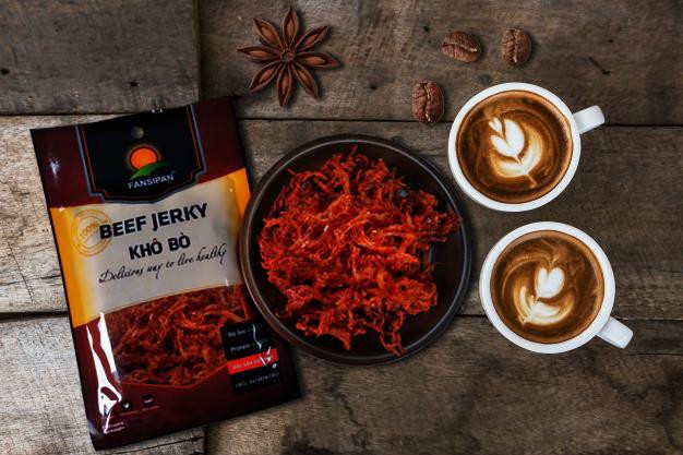 [HCM]Combo 5 Sợi khô bò loại 1 (Giòn - Ngon - Đậm Vị ) đặc sản Việt Nam chất lượng 100% từ thiên nhiên nguyên chất không chất bảo quản tốt cho sức khỏe thời hạn sử dụng đến cuối năm 50gram/1 bịch