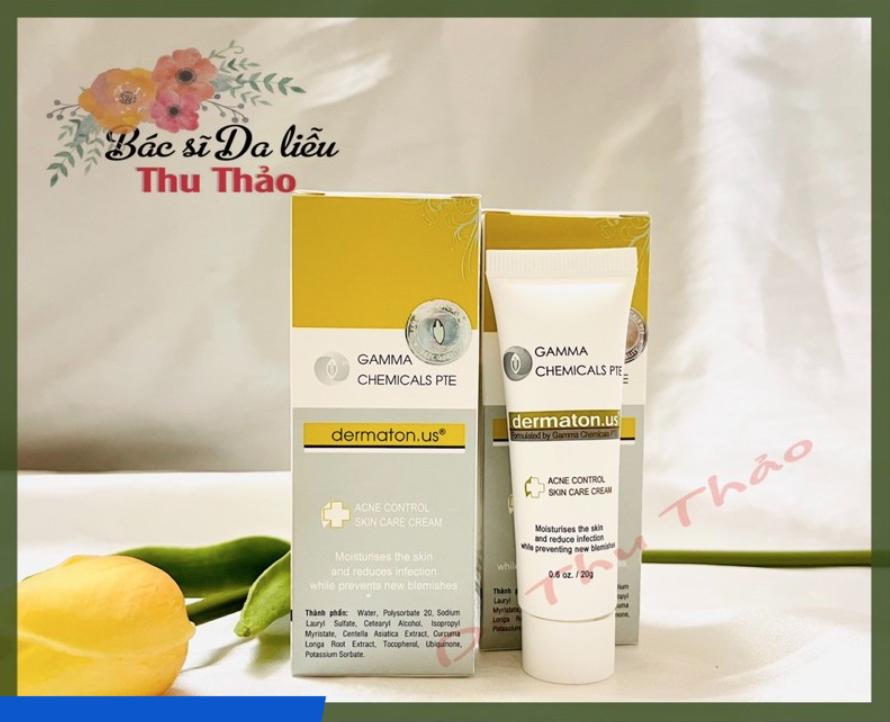 Kem hỗ trợ giảm mụn dermaton gamma chemicals pte