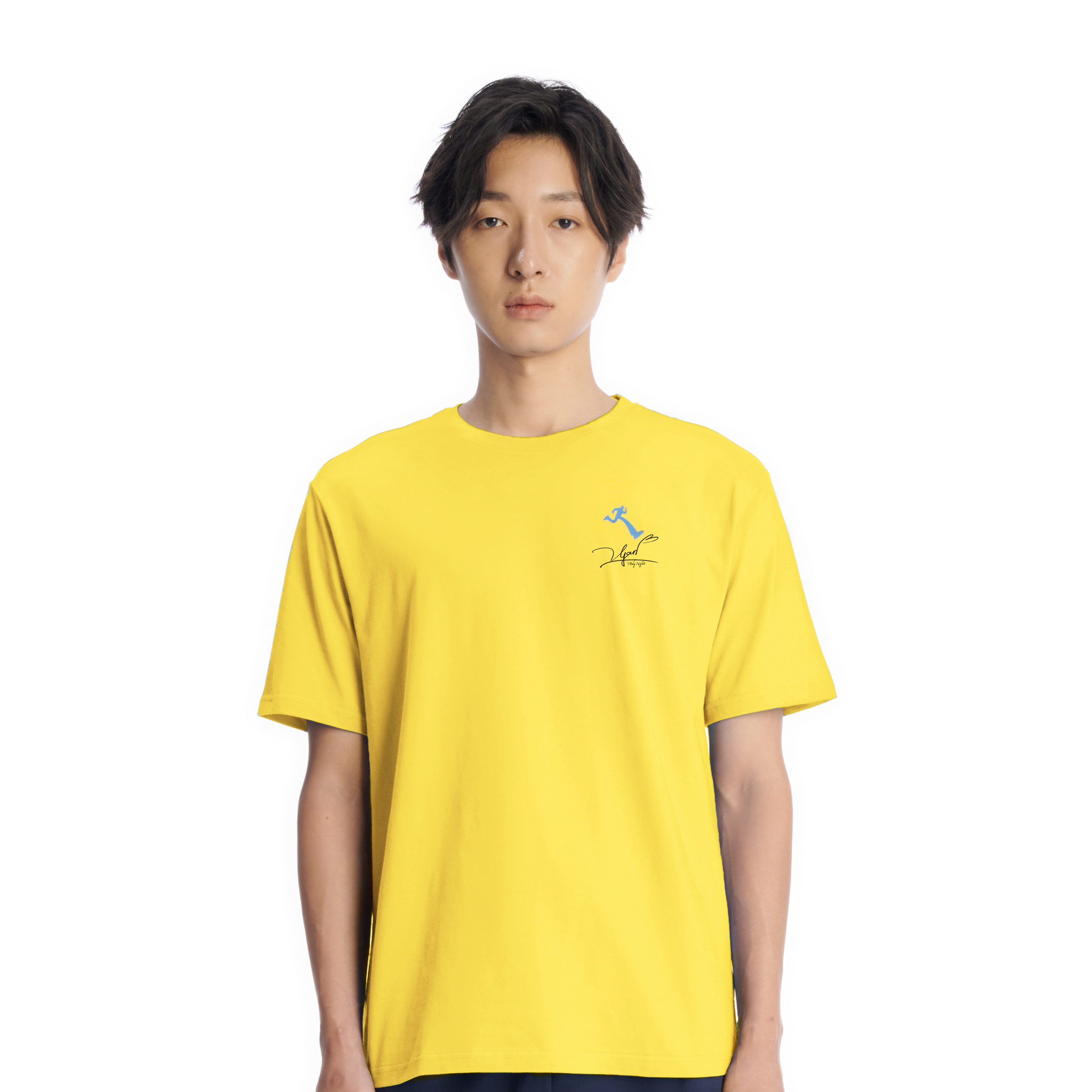 Áo thun vàng thúy ngân x running man vietnam cotton, unisex - rnm thuy ngan yellow / blue t-shirt - vieshop