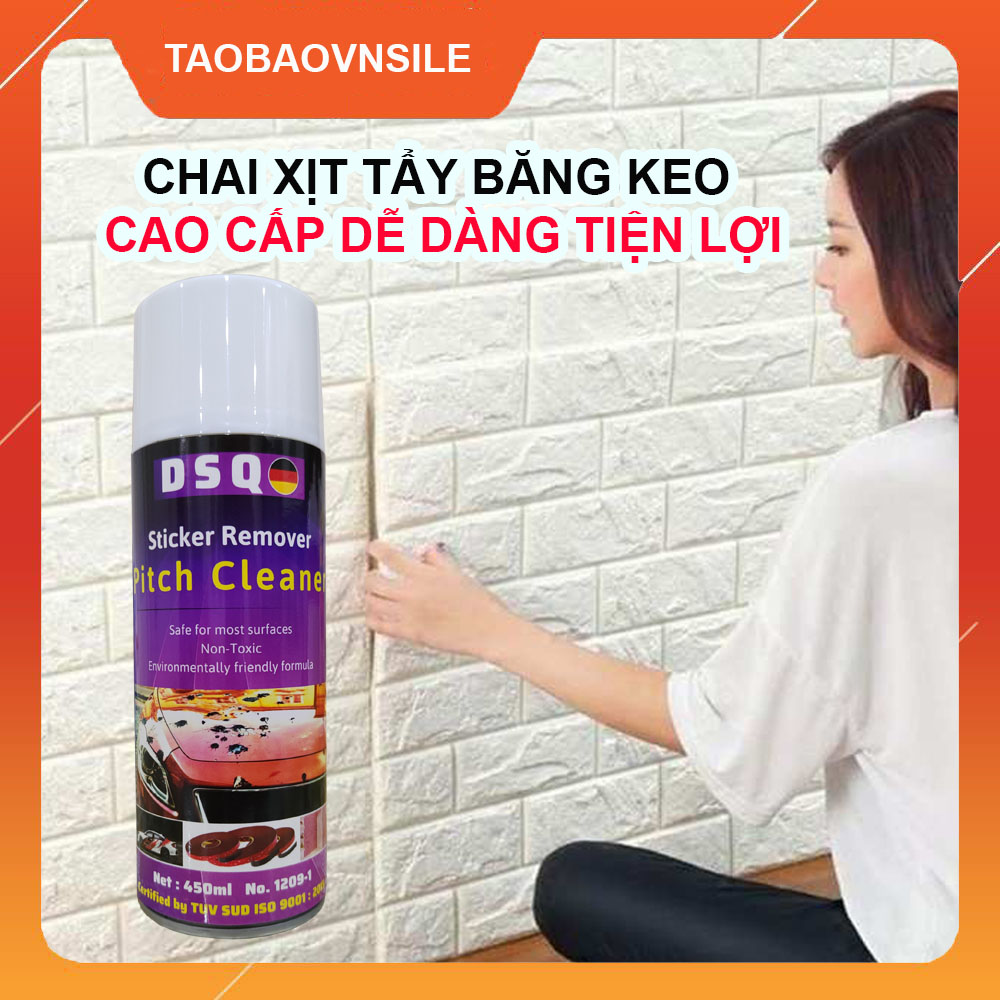 [SIÊU ƯU ĐÃI] Chai tẩy keo sơn băng dính - vệ sinh nhựa đường vết bút mực DSQ Sticker Remover - dung tích 450ML.- taobaovnsile