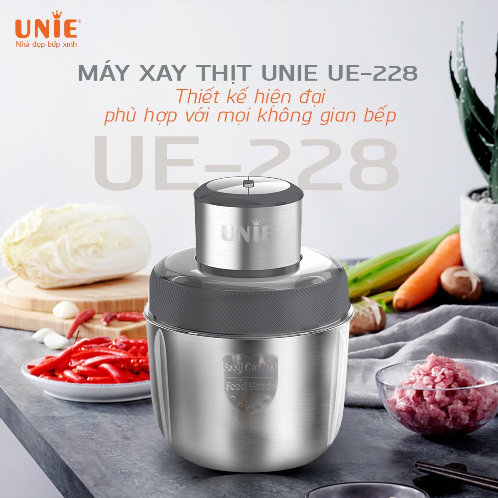 Máy xay thịt, bóc tỏi, đánh bông ruốc Unie UE288