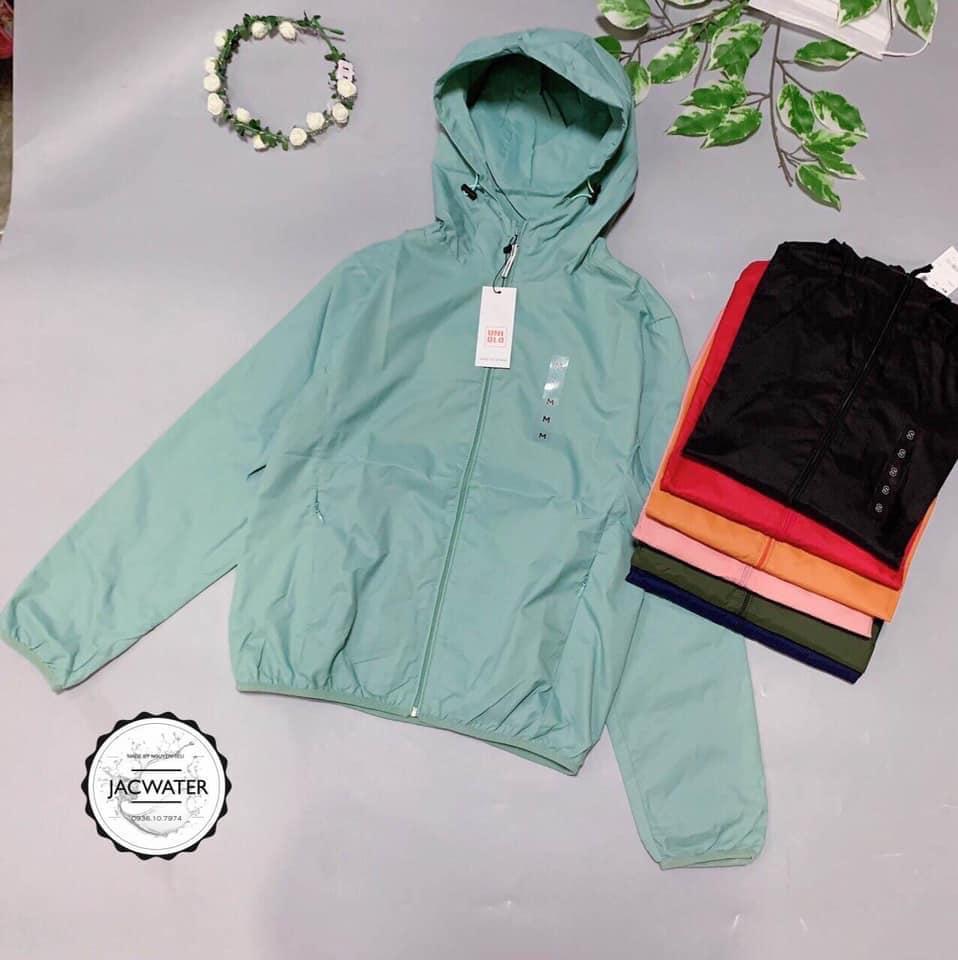 Áo gió nữ Uni.qlo nữ áo gió nữ áo khoác gió áo nhập khẩu Áo gió xước đẹp, chống nước nam nữ đều mặc được
