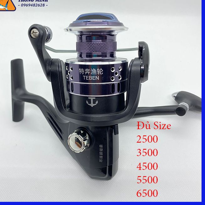 Máy câu cá yomosi lc, may cau ca shimano gia rẻ, đủ size ; 2500, 3500, 4500, 5500, 6500, máy penn full kim loại