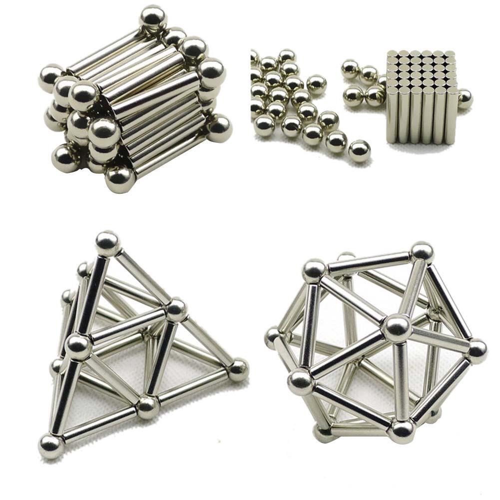 Buckybars - bi + thanh nam châm xếp hình cao cấp 36 thanh