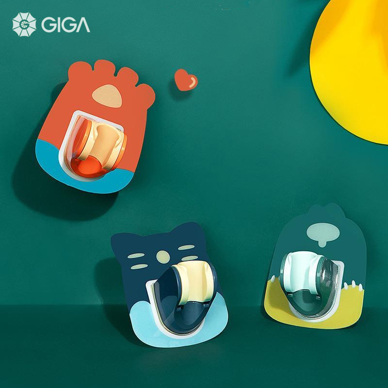 GIGA ESSENTIAL Phim hoạt hình đa chức năng vòi hoa sen có thể điều chỉnh vòi phun nước bệ phòng tắm/đấm miễn phí và dán liền mạch khung vòi hoa sen/trẻ em phụ kiện phòng tắm