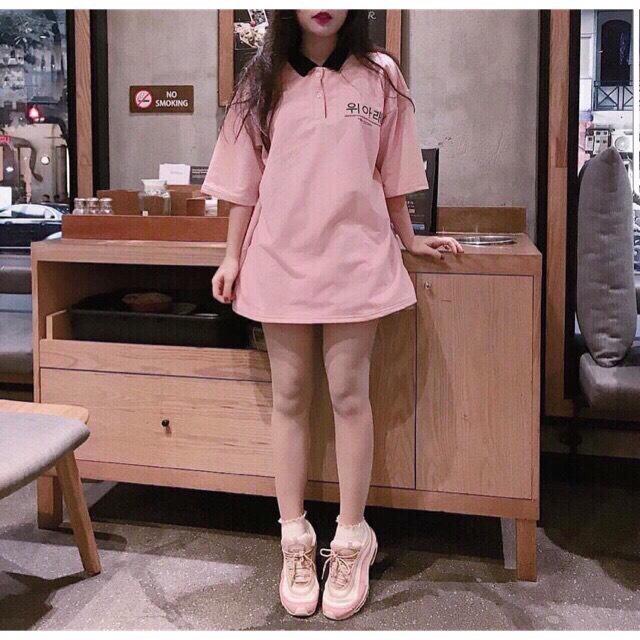 Đầm thun nữ phối cổ phong cách hàn quốc fashion trẻ trung sesara wm dress 800036