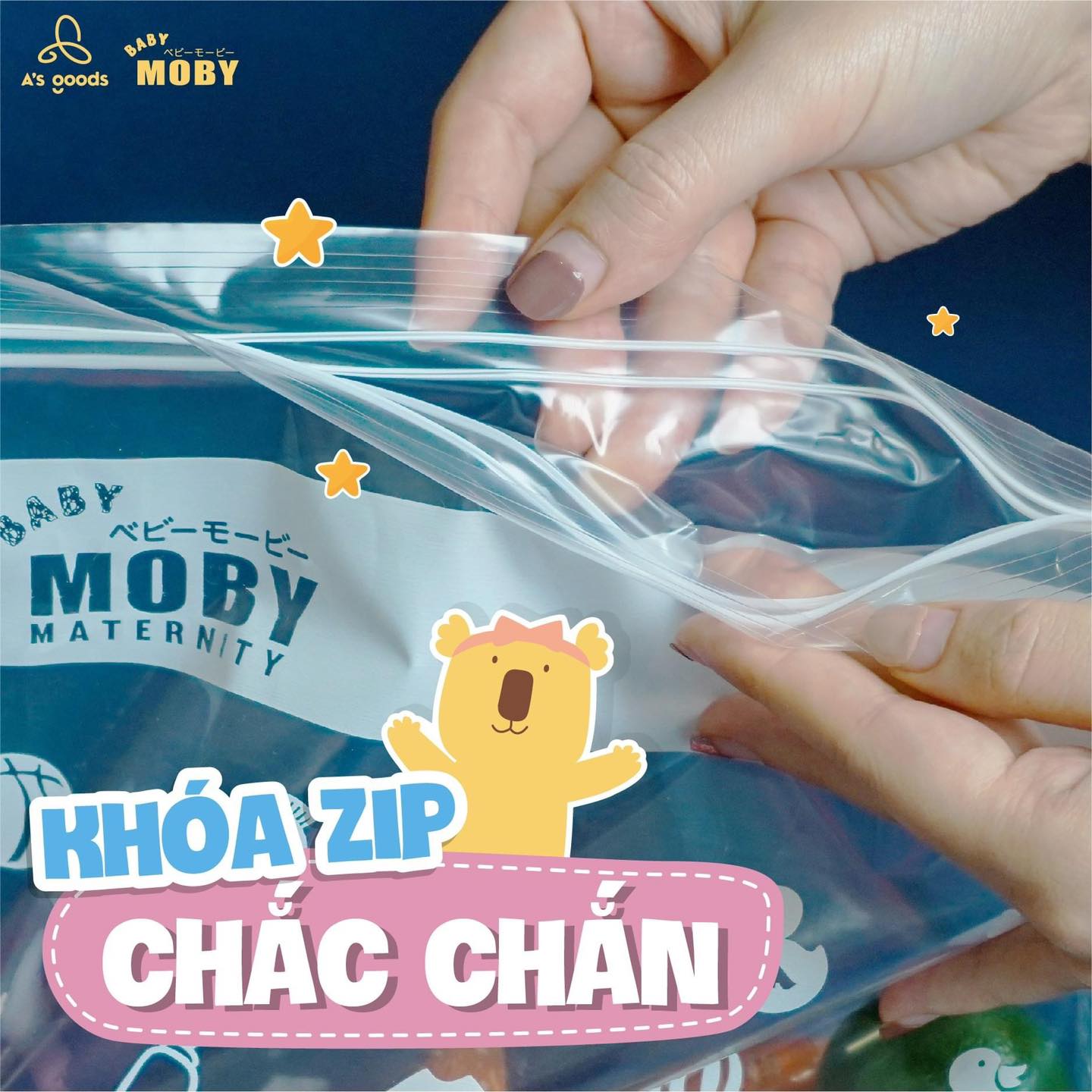 Túi zip đa năng moby