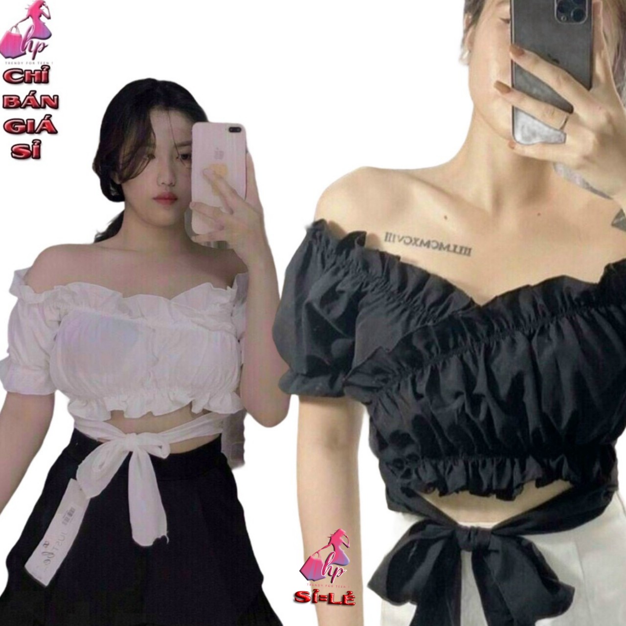 Áo kiểu croptop nữ đẹp ôm body tay ngắn cổ V thắt nơ phong cách hàn quốc cực dễ thương mẫu mới thời trang -A19