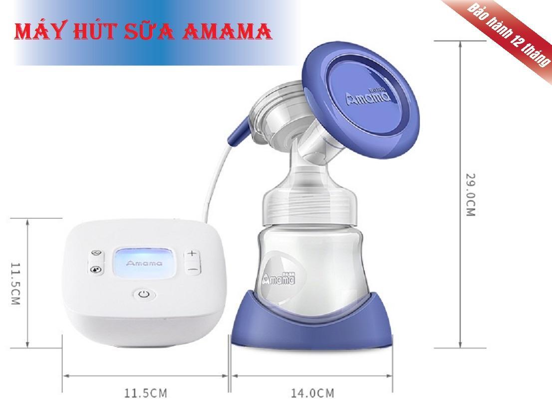 Máy hút sữa mẹ Amama-Thiết kế cho sữa chảy trực tiếp từ phễu silicon vào bình sữa-giảm cơn đau tức ngực do đầy sữa-An toàn cho mẹ và bé-,sản phẩm không thể thiếu đối với mẹ thông thái sale sốc 50%, giao hàng toàn quốc tại May Store 3