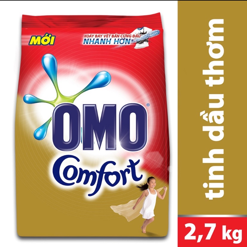 [HCM]Bột Giặt OMO Comfort Tinh Dầu Thơm 27kg