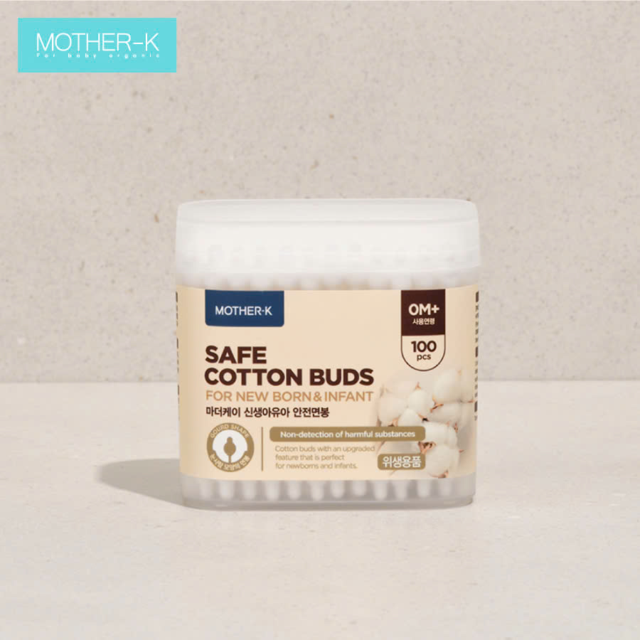 Tăm bông sơ sinh Mother-K Hàn Quốc (100c)