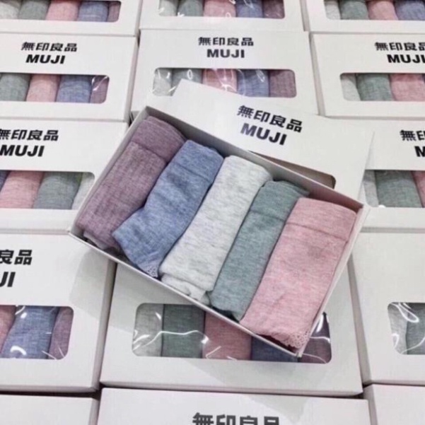 Hộp 5 quần lót nữ mujji muối tiêu xuất nhật [miễn phí vận chuyển cho đơn hàng trên 150k , ,.