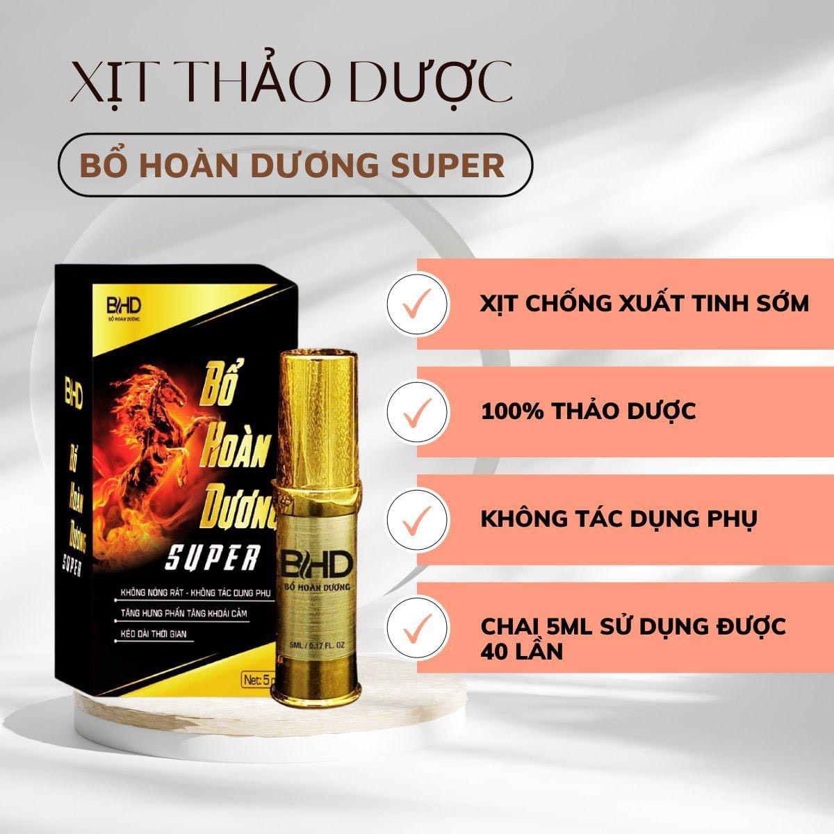 Hot hot hot- xịt thảo dược bổ hoàn dương super - đẳng cấp phái mạnh