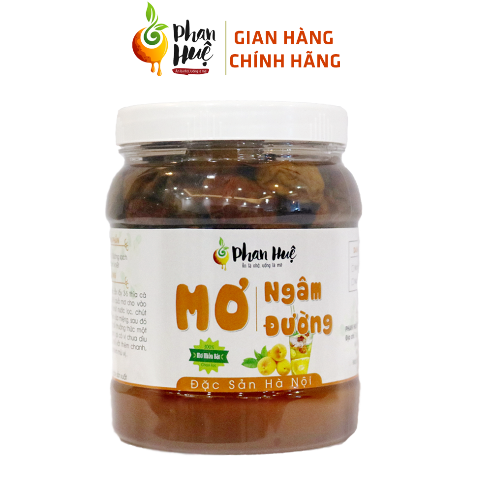 Mơ Ngâm Đường Hà Nội 2Kg Phan Huệ. Uống Là Mê, Mơ Tươi Chọn Lọc , Thức Uống Vừa Giải Nhiệt Vừa Tốt Cho Sức Khỏe. Nước mơ nguyên chất. Đặc sản Hà Nội