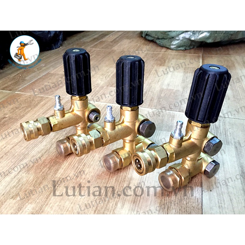 Cụm tay chỉnh áp 2010 cho đầu bơm cao áp của máy rửa xe