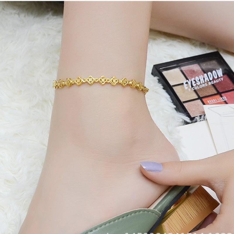 Lắc chân hoa titan ko đen cao cấp tt 2183