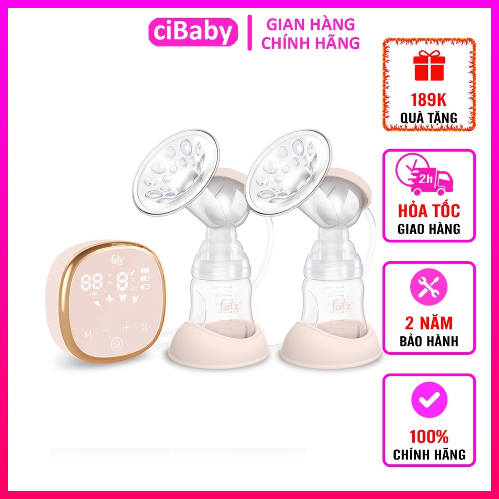 [CHÍNH HÃNG] Máy hút sữa điện đôi Fatzbaby Resonance 1 / Resonance  2 / Resonance 3 / Resonance 4 / Resonance 5