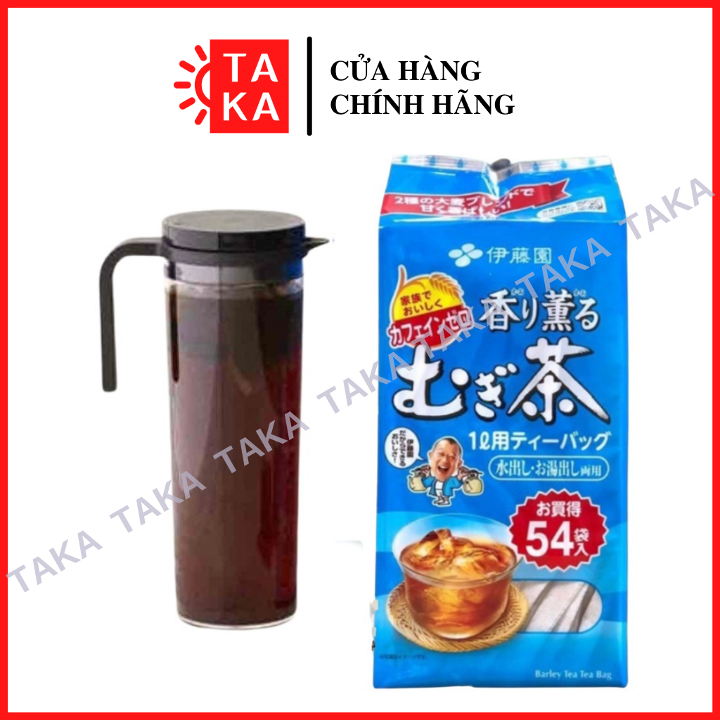 Trà lúa mạch mugi tea ông già của nhật bản, 54 gói date t12/2022