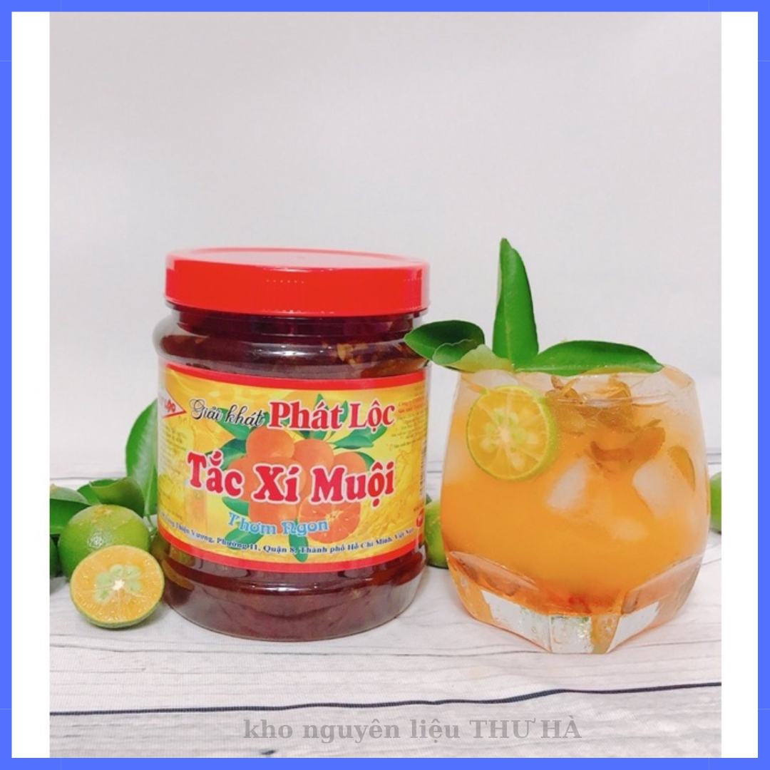 Tắc xí muội thơm ngon bổ dưỡng, giải khát ngọt, thơm,Tắc Xí Muội Phát Lộc hộp 900gam