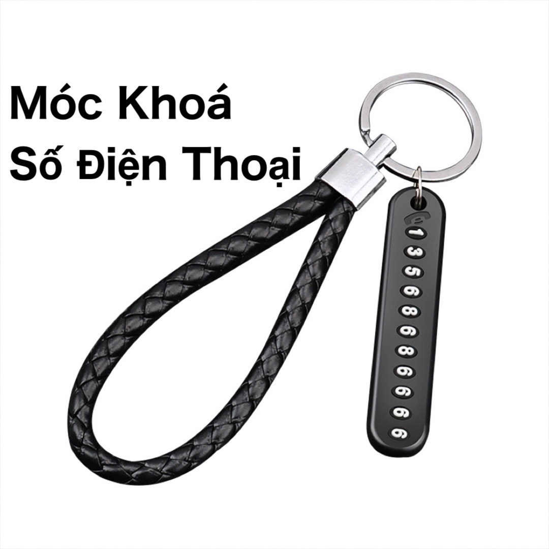 Móc Khoá Kèm Bảng Số Điện Thoại Chống Thất Lạc