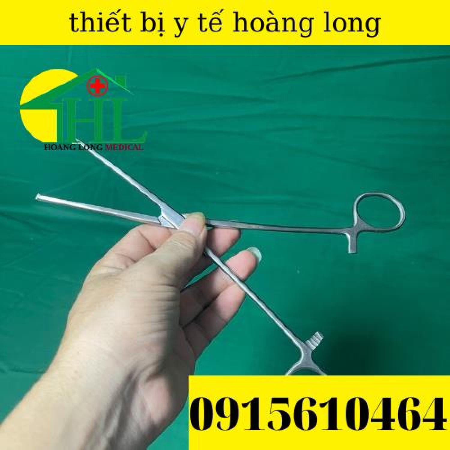 Panh y tế,panh thẳng có mấu 24cm - hàng pakistan