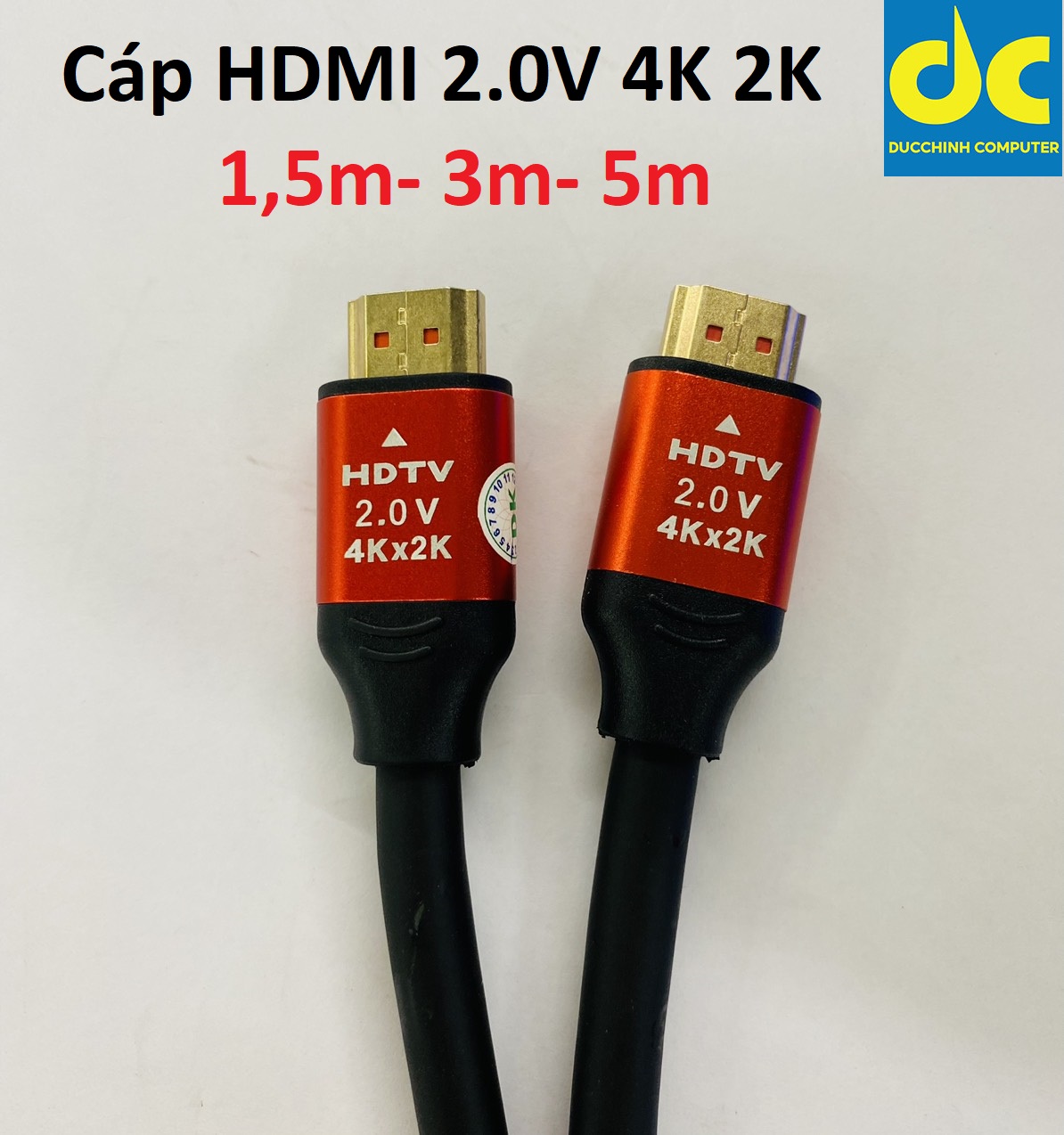 Dây cáp hdmi 2.0 2k 4k 1,5m 3m 5m -tròn dẻo lõi đồng