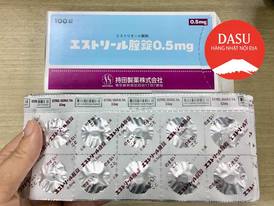 Viên đặt âm đạo estoril 0.5mg se khít chống viêm ngứa vỉ 10 viên