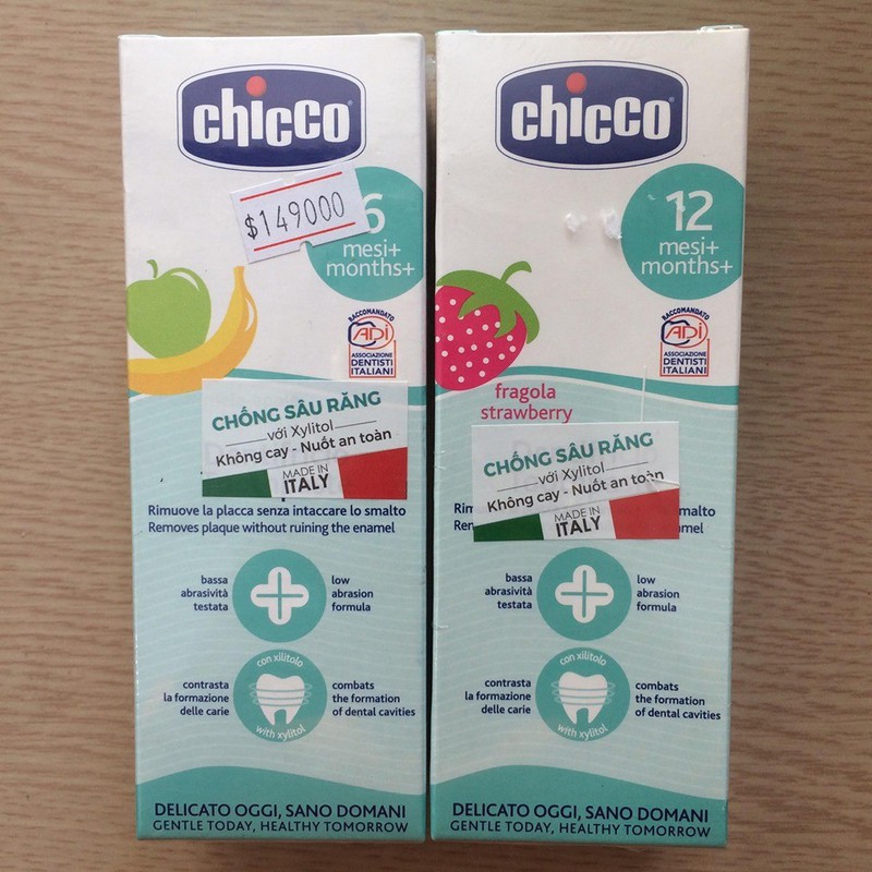 Kem đánh răng hương Chuối – Táo Chicco 6M+