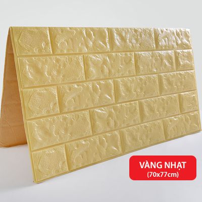 COMBO 10 miếng xốp dán tường cách âm ,cách nhiệt 3D giả gạch hàn quốc-khổ 70x77cm