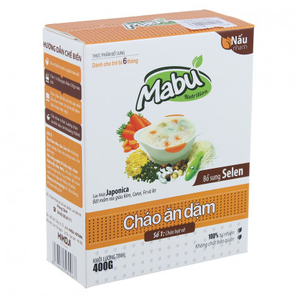 Cháo ăn dặm Mabu số 1 hạt vỡ