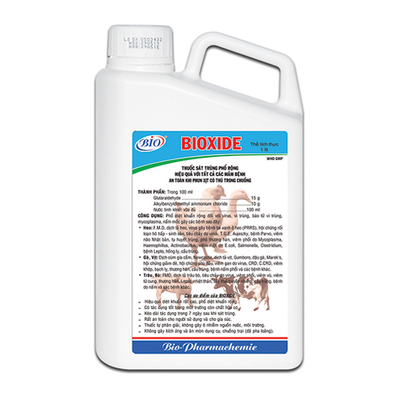 Bioxide 1000ml. sát trùng hiệu quả tất cả mầm bệnh