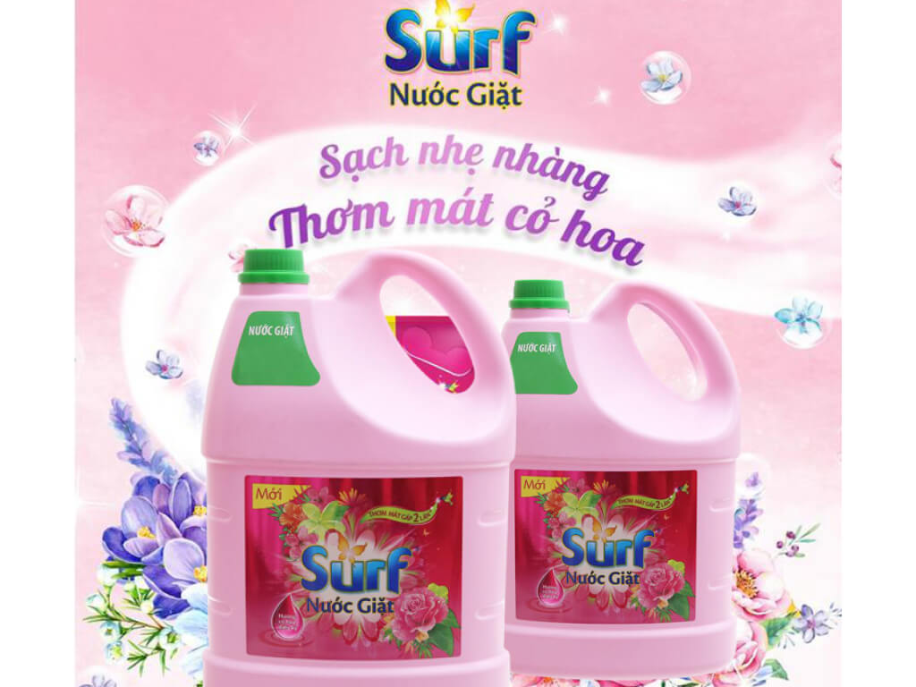 Nước giặt surf can 3.6kg - cty bát muội