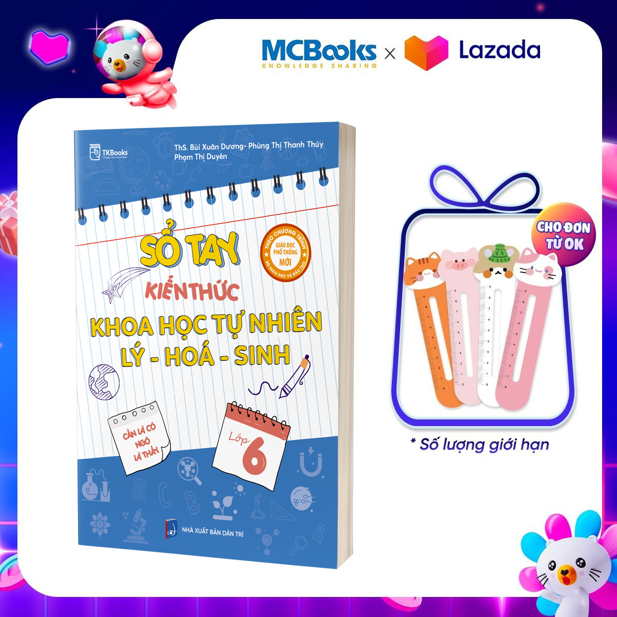 Sách - Sổ tay kiến thức Khoa học Tự nhiên Lý – Hóa – Sinh lớp 6