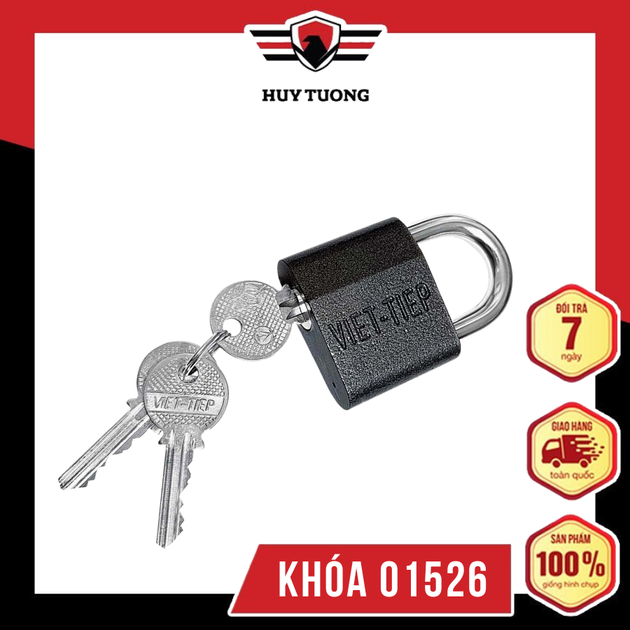 Khóa cửa treo việt tiệp đồng bấm 73 x 52 ống phi 8mm cao cấp 01526