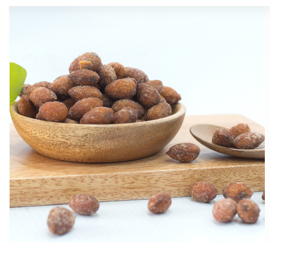 Hạnh nhân vị mật ong Roasted Almond with Honey Blue Diamond hiệu atlas lẻ 500g
